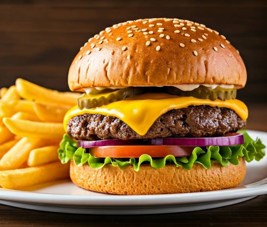 Cheeseburger with Fries 🍔🍟