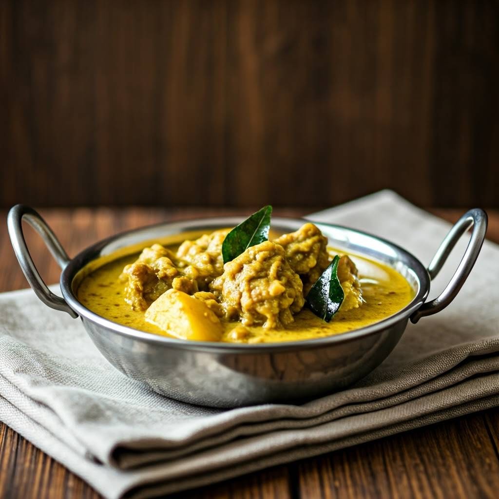 A flavorful and mildly spiced Mutton Stew made with tender mutton, coconut milk, and aromatic spices. This creamy and delicious dish pairs perfectly with appam, idiyappam, dosa, or steamed rice.