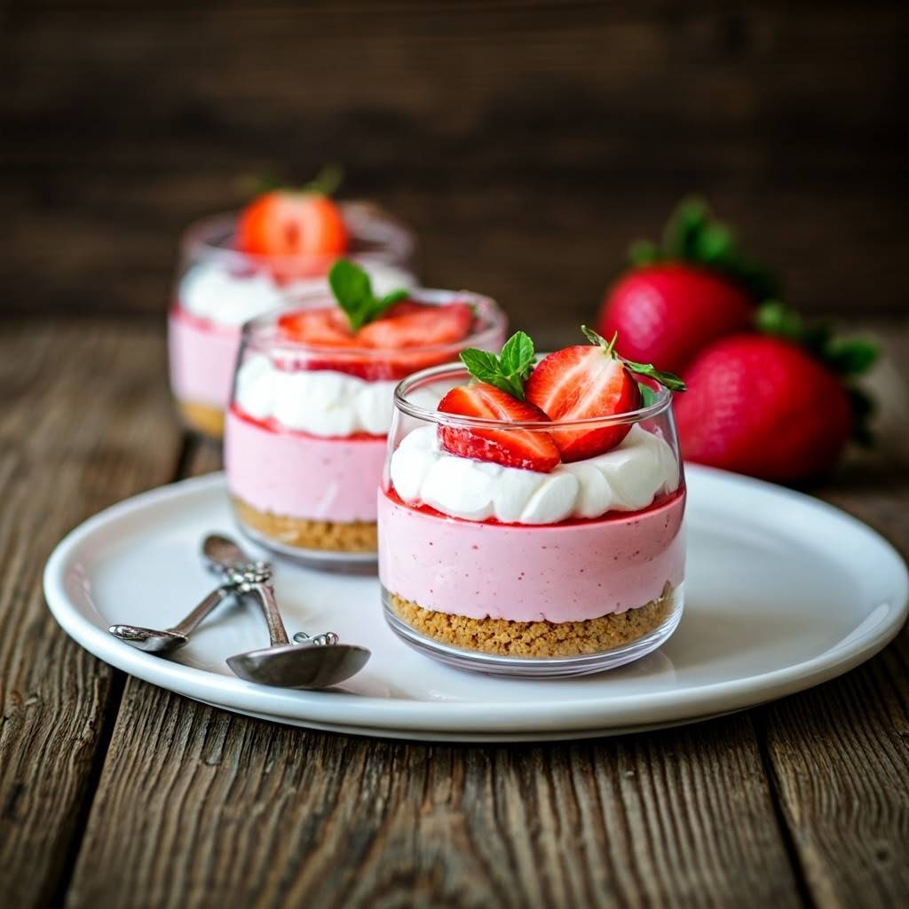 Strawberry Cheesecake Mousse🍓