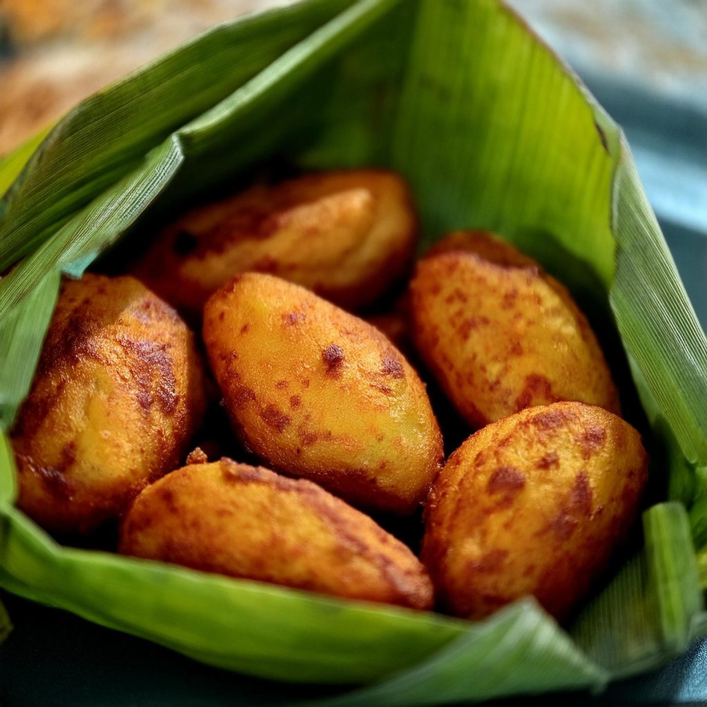 Unnakaya is a popular Malabar dish made from mashed plantains stuffed with a sweet coconut filling, flavored with cardamom, and shallow-fried until golden and crispy. A perfect treat for special occasions or as a snack!