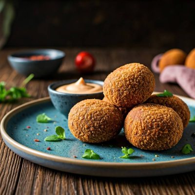 Beef Croquettes - Savory snack made with seasoned beef, breadcrumbs, and fried crispy