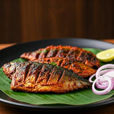 Fish Recheado - Goan style fish cooked with spicy recheado masala