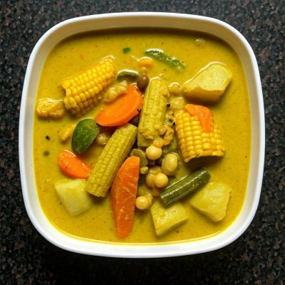 Goan Khatkhate - Traditional vegetable stew made with a mix of vegetables and spices