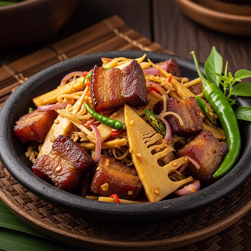 Smoked Pork with Bamboo Shoot