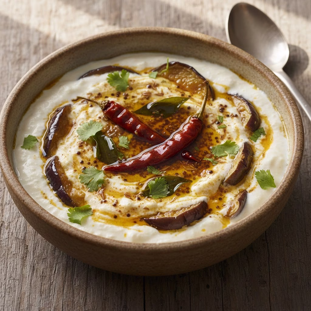 Dahi Baingan (Eggplant in Yogurt Curry)